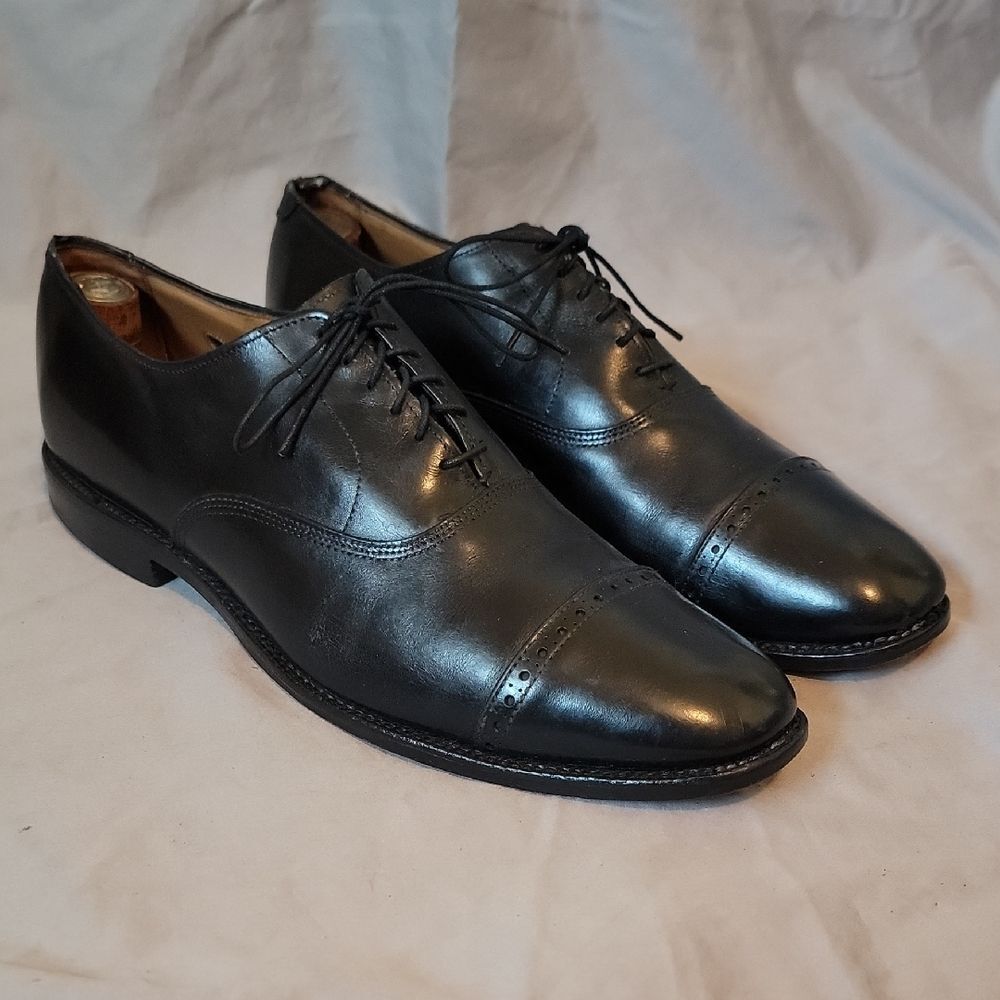 Allen Edmonds Black Leather Oxford Shoes Byron 11 B